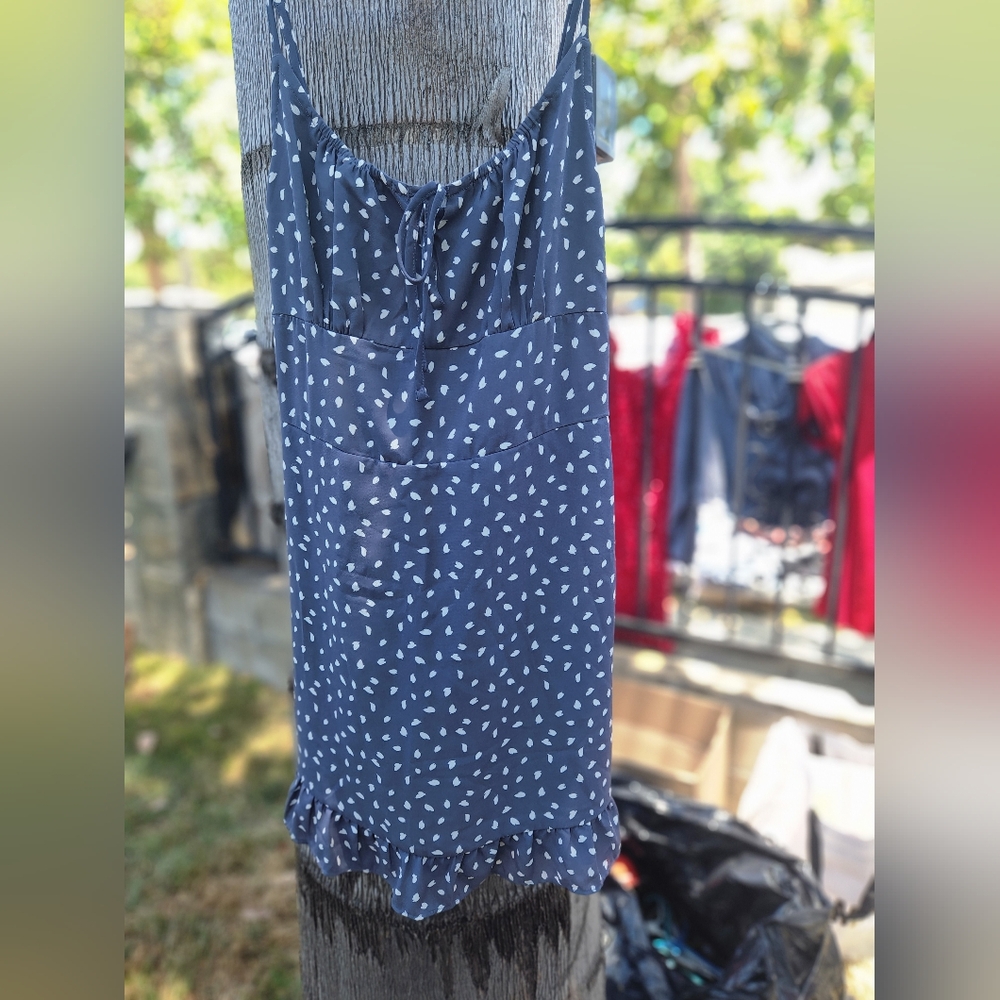 Abercrombie and fitch sun dress, size S, blue sun dress